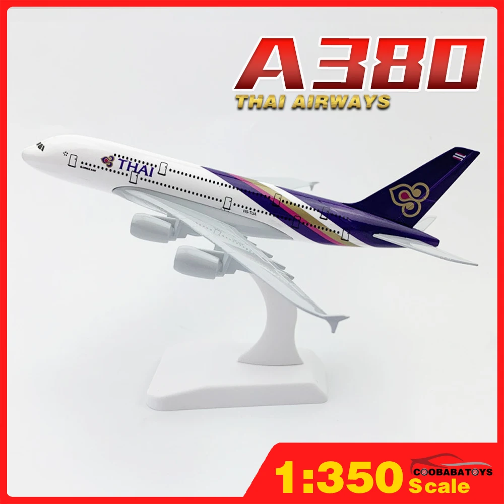

Toy Plane Model 20cm Scale 1:350 Thai Airways A380 A320 Metal Diecast Airplane Aircraft Toys For Kids Boys Child Airbus Boeing