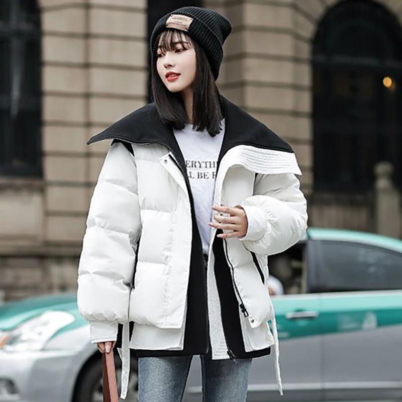 DEODAR Winter Women Short Down Coat Lady Soft Loose 90% White Duck Down Jacket Green Liner Detachable Parkas Outwear Windproof