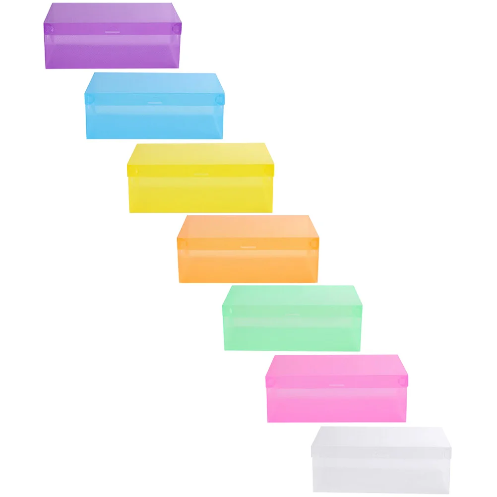 7 шт. контейнеры для хранения прозрачные коробки чехлы обуви пластиковые