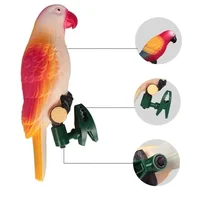 1Pc Outdoor Statues Solar Power Parrot Ornamental Animal LED Lights for Outdoor Garden Accessories
