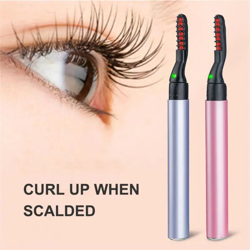 

Heating Eyelash Curler Electric Beauty Makeup Electric Eyelash Clip Anti-scald Eyelashes Curling Portable Lashes Makeup Tools