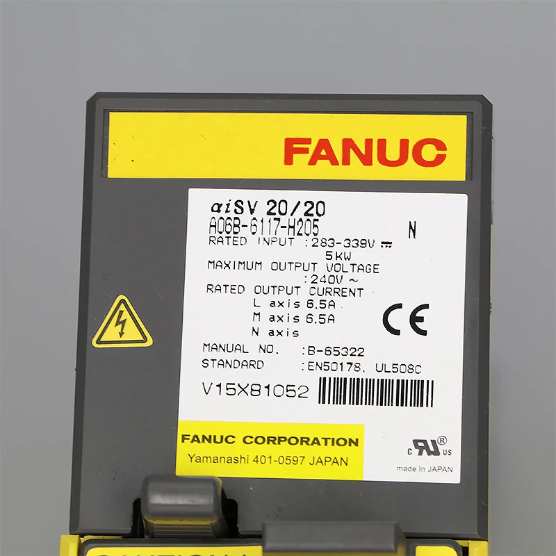 

Second-hand A06B-6117-H205 Fanuc Servo Amplifier Module Tested Ok