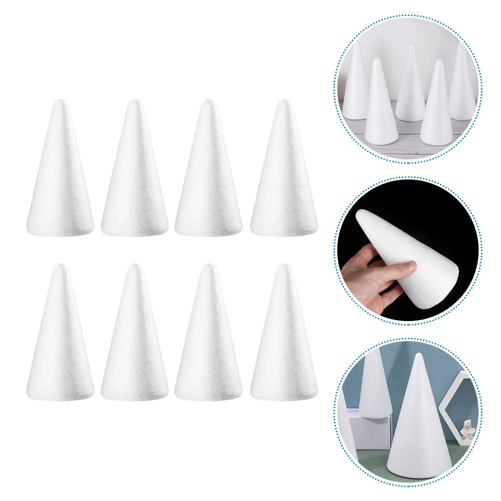

Cone Cones Styrofoam Christmas Tree Crafts White Diy Shapes Polystyrene Craft Floraltreesfoamsshape Shaped Childrenblock Kids
