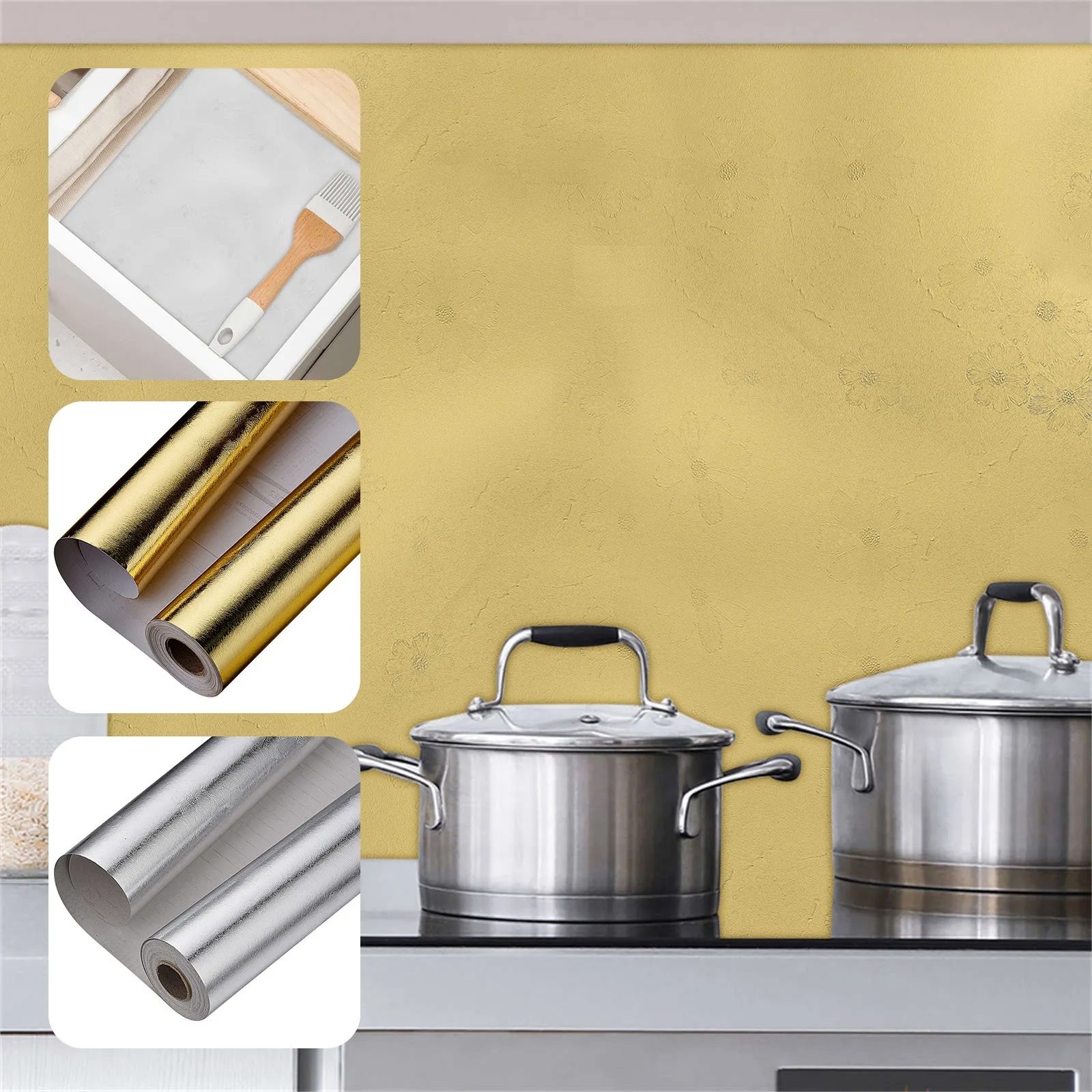 

Маслостойкие наклейки для кухни, утолщенные, устойчивые к высоким температурам, водонепроницаемые настенные наклейки в темноте, планеты дл...