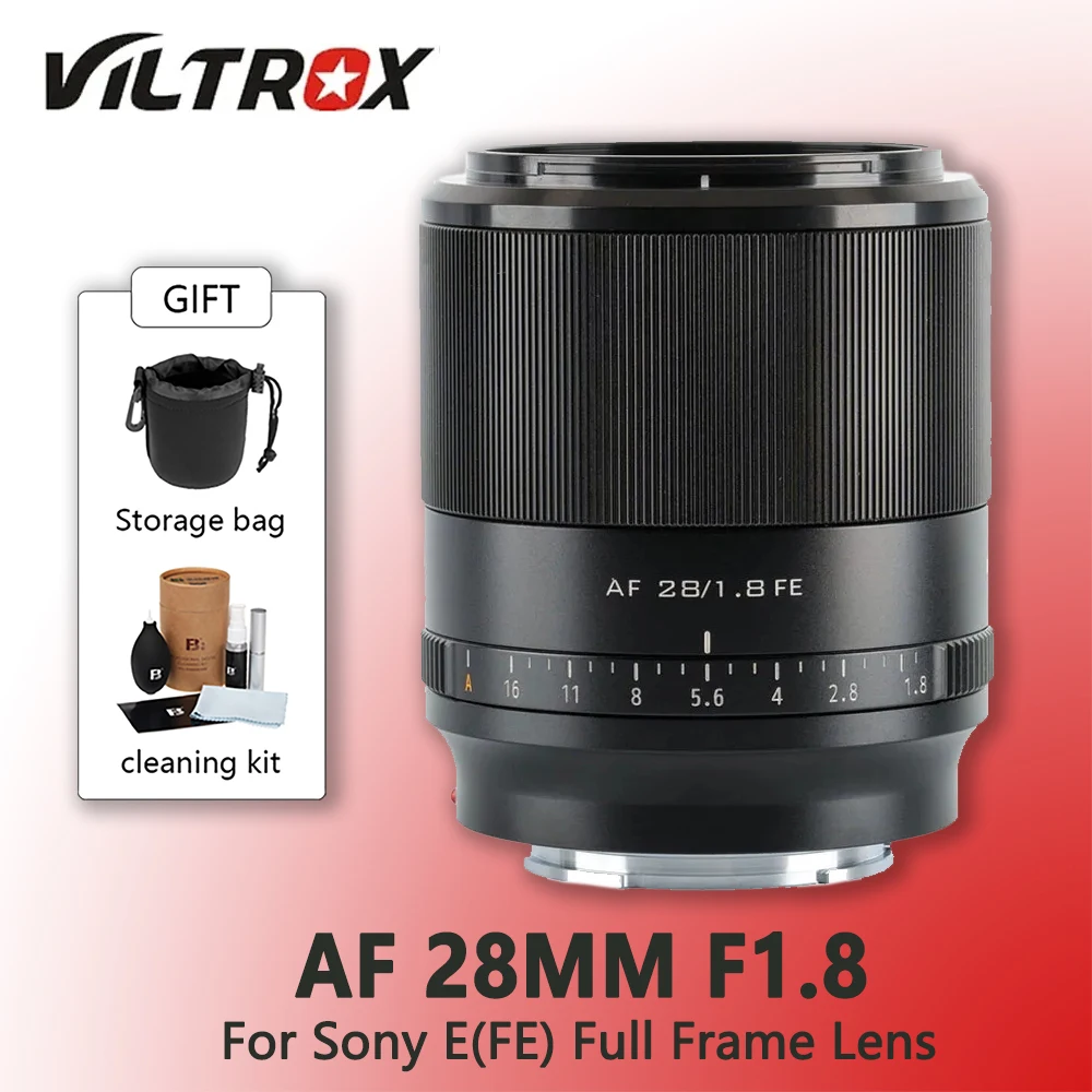 Viltrox 28 мм f1.8 FE полнокадровый широкоугольный объектив с автофокусом для камеры Sony