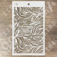 waves 2022 new diy layering stencils wall painting scrapbook coloring embossing album decorative paper card template