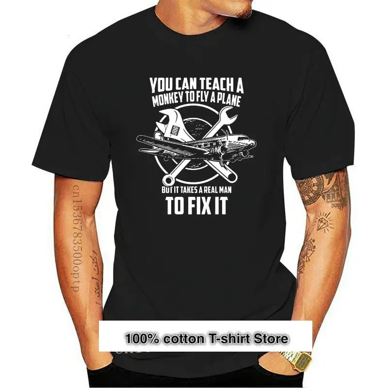 

Camiseta a la moda para hombre, Camisa ajustada para Fitness, mecánica de avión, impresora, 2021