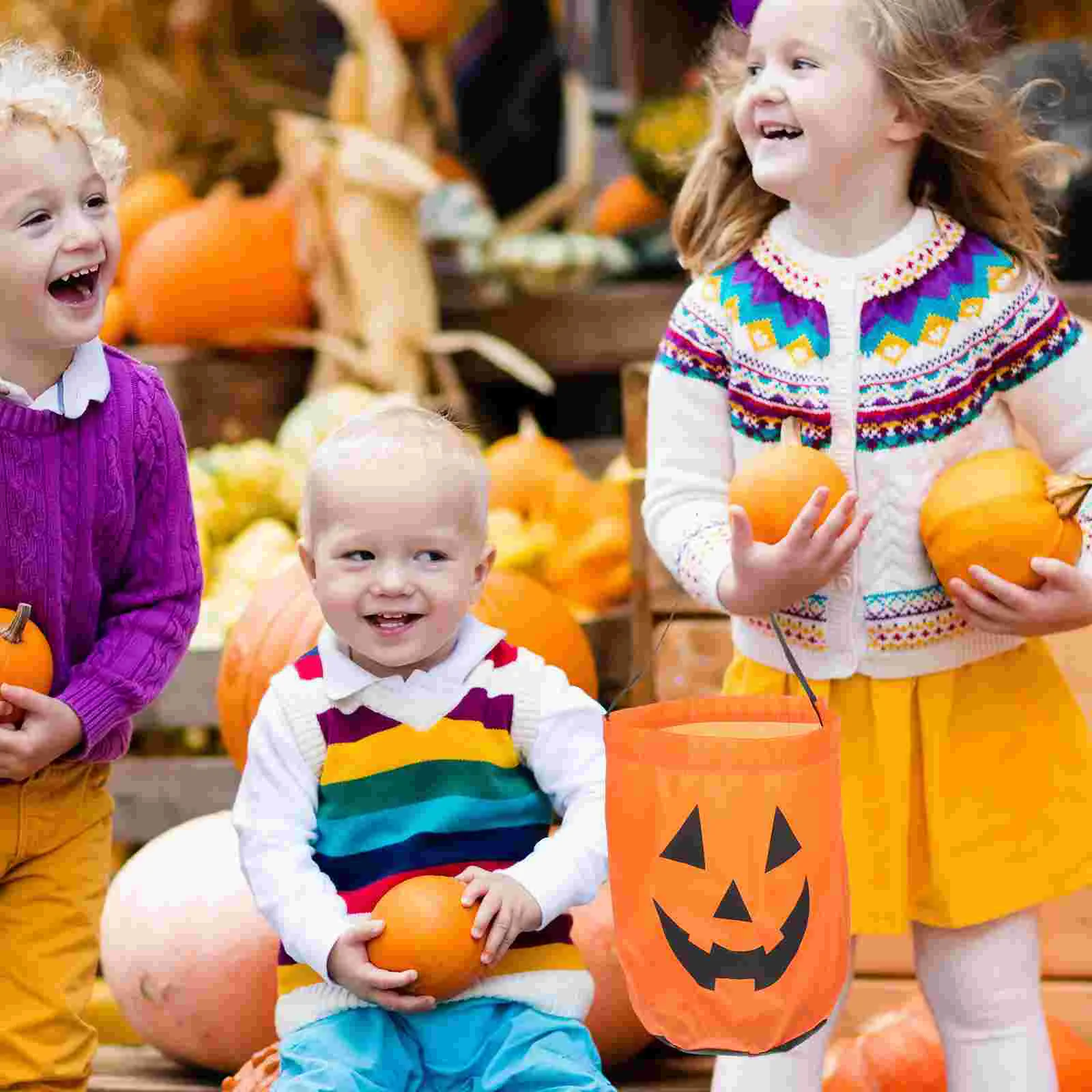 

Bags Pumpkingift Treat Party Kids Goodies Candy Trick Orfavors Small Bag