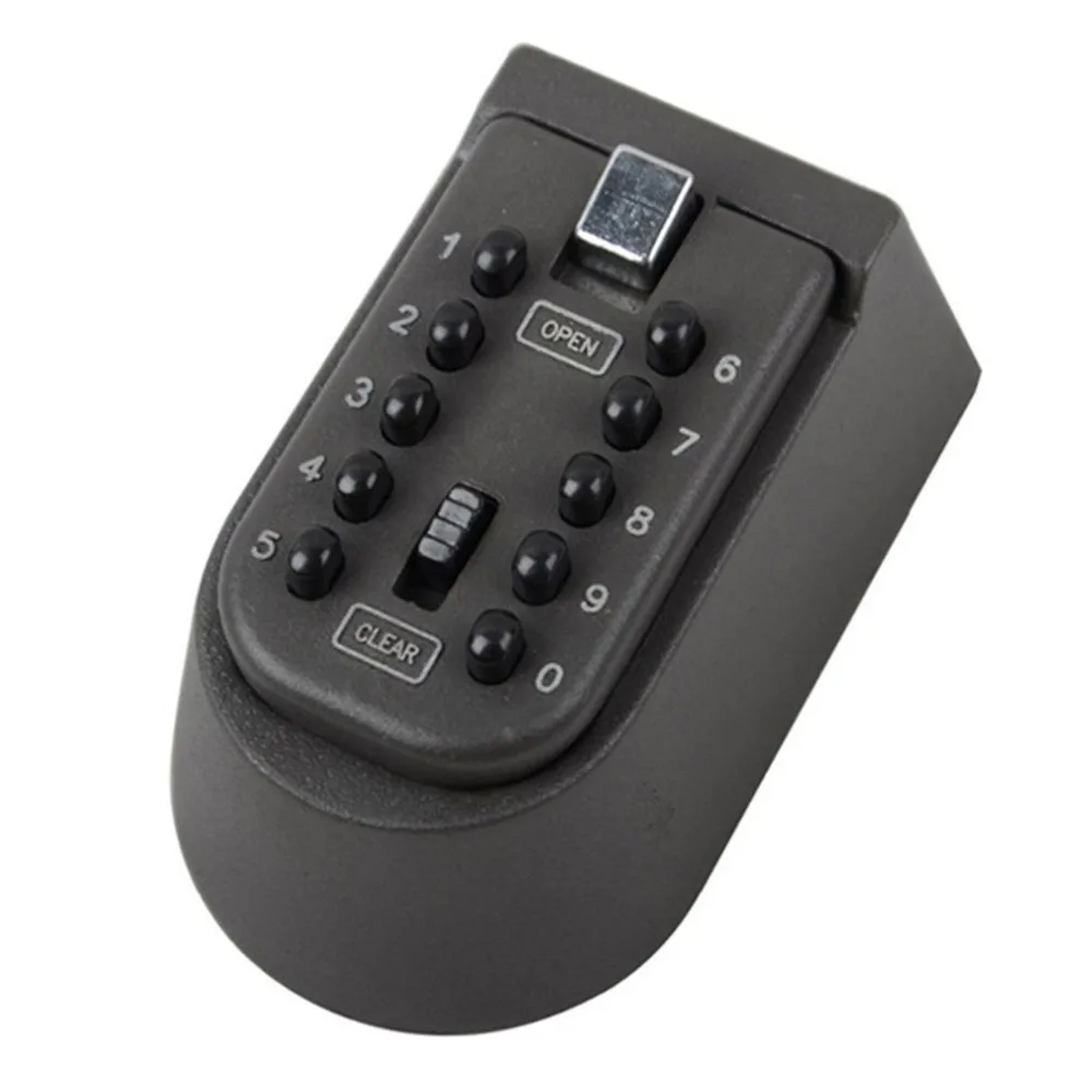 Настенный уличный замок для ключей, набор из 10-значных кнопок с паролем, сбрасываемый держатель для кода