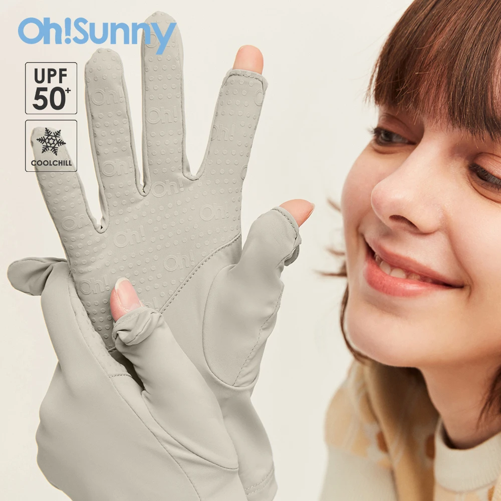 Женские перчатки для гольфа OhSunny, дышащие перчатки без пальцев для сенсорного экрана, для вождения, велоспорта Женские перчатки для гольфа OhSunny, дышащие перчатки без пальцев для сенсорного экрана, для вождения, велоспорта