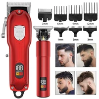original kemei professional hair trimmer for men electric hair clipper beard grooming edge hair cut machine rechargeable set