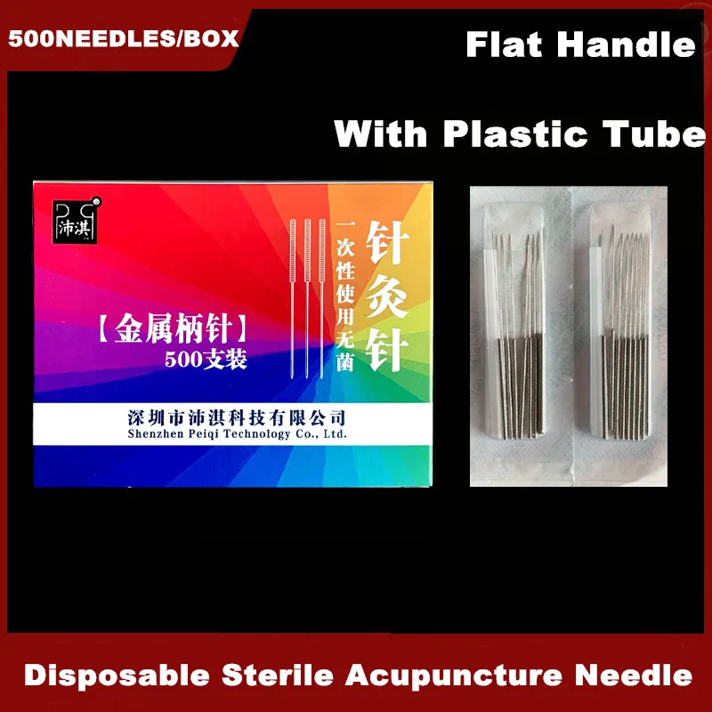 

500Pcs/Box Sterile Deisposable Acupuncture needle Huanqiu Acupoint Byeauty Health Body Massage with Plastic gudin tube