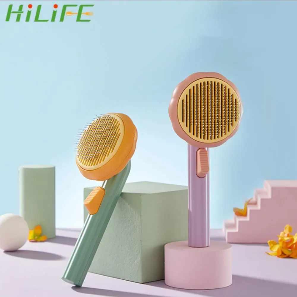 

HILIFE расческа для ухода за собакой и кошкой, расческа для домашних животных, расческа для удаления волос, расческа для чистки блох, щетка для очистки, щетка для самоочистки, щетка для домашних животных