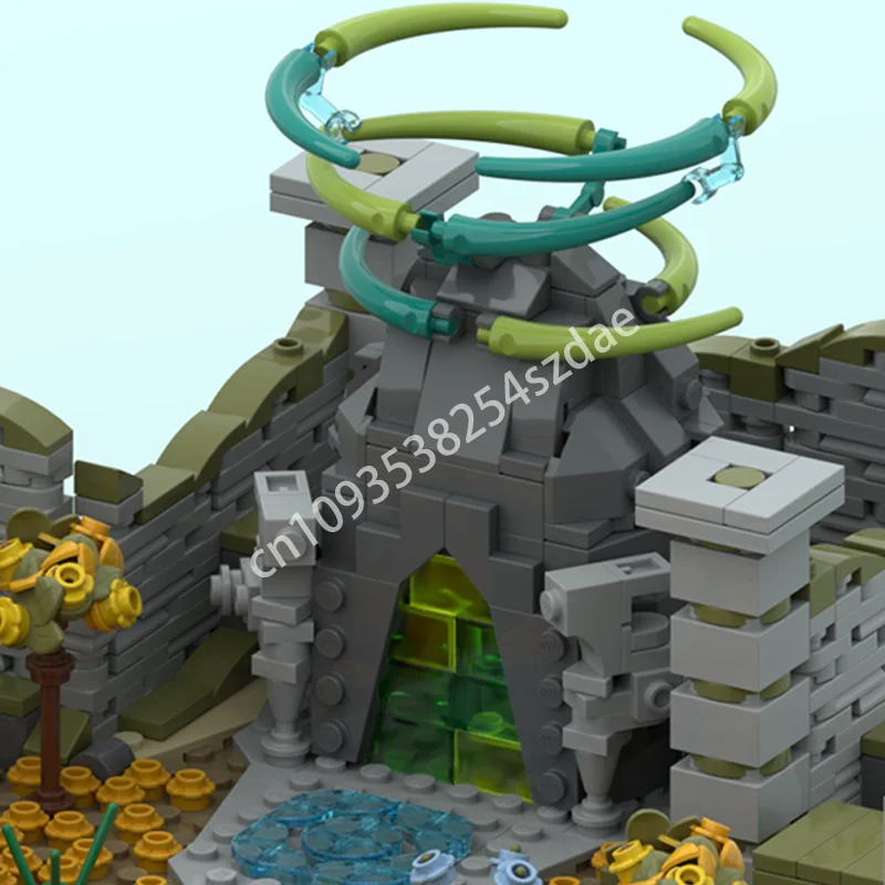 6996 шт. MOC Zelda Слезы Королевств-Восточное Гердо Небо Архипелаг Строительные блоки