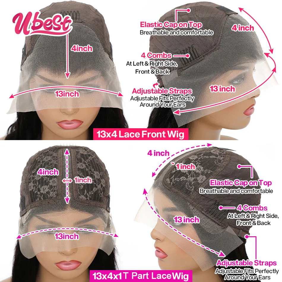 Светлые свободные фронтальные человеческие волосы со шнуровкой 13x4 Ubest с 613