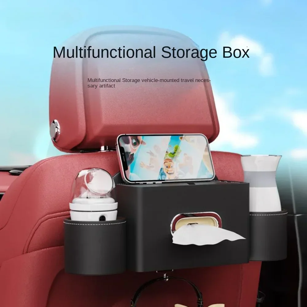 For Hyundai I20 I30 Car Seatback Multi-Functional Storage Box Seat Back Organizer Rack Rear Tissue Accessories