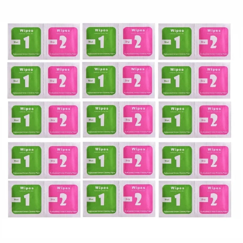 

200wet+200dry Wet Dry Wipes Cleaning Cloth for Tempered Glass Screen Protector for Camera Lens LCD Screens Dust Removal Papers