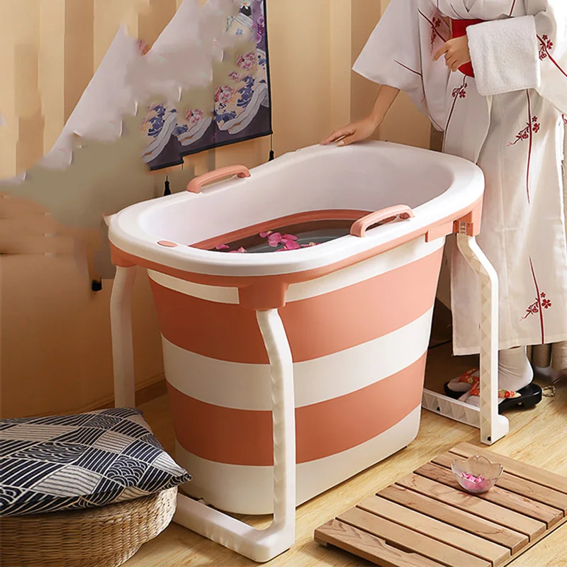 

Портативная ванна для взрослых, складная надувная ванна с выдвижной ножкой, плотная ванна для взрослых, Портативная Складная Ванна CC50YP