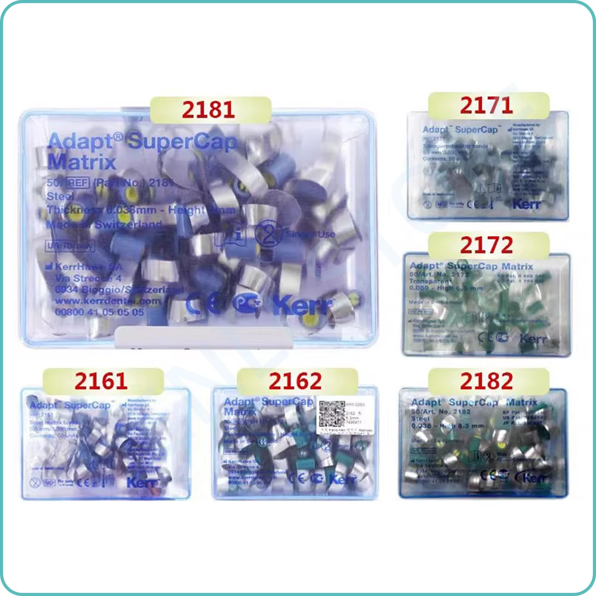 Kerr SuperMat Dental Adapt SuperCap Matrix Формовочный лист Кольцо ...