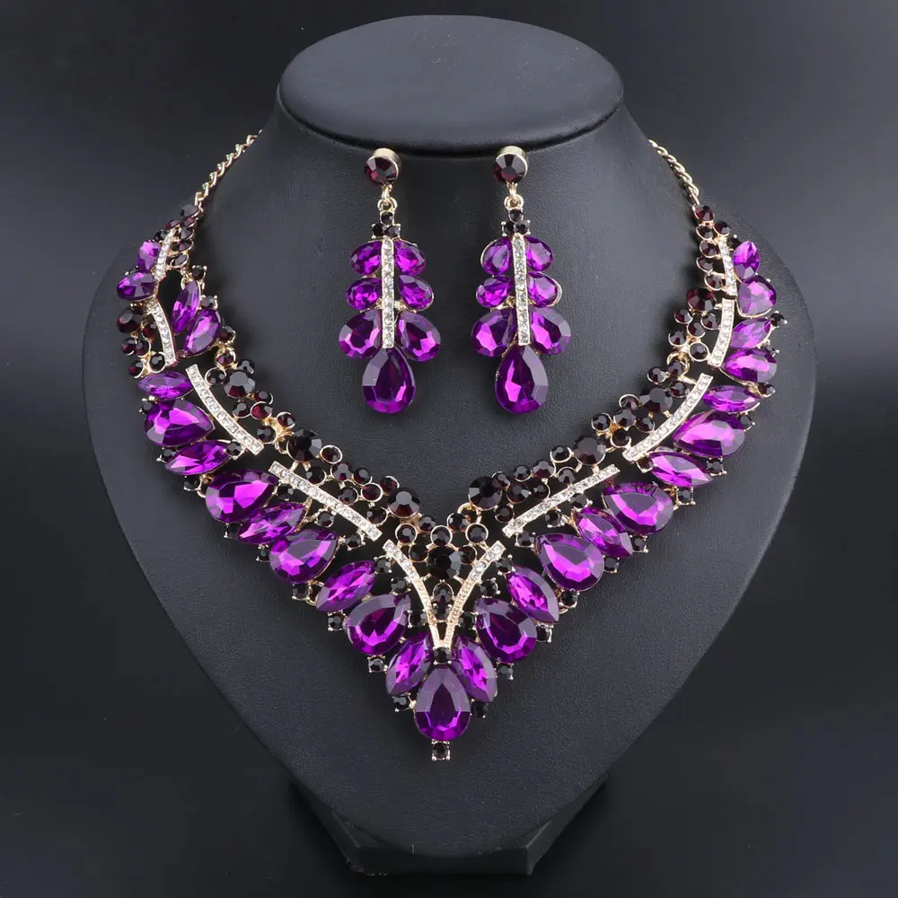 Модные индийские свадебные комплекты ювелирных изделий для невест набор из