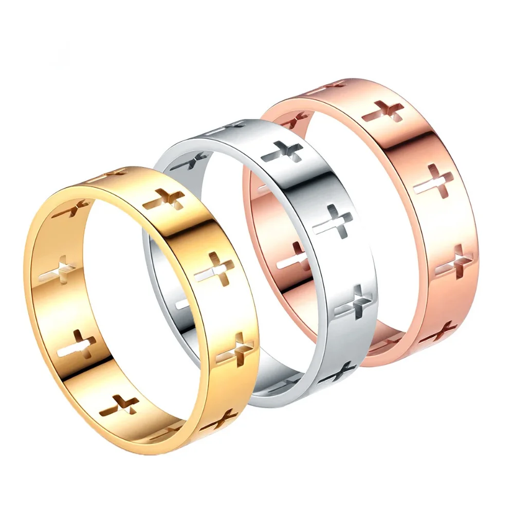 

Кольца унисекс из нержавеющей стали с полыми перекрестными кольцами, модные рандомные кольца для женщин и мужчин, ювелирные изделия в стиле...