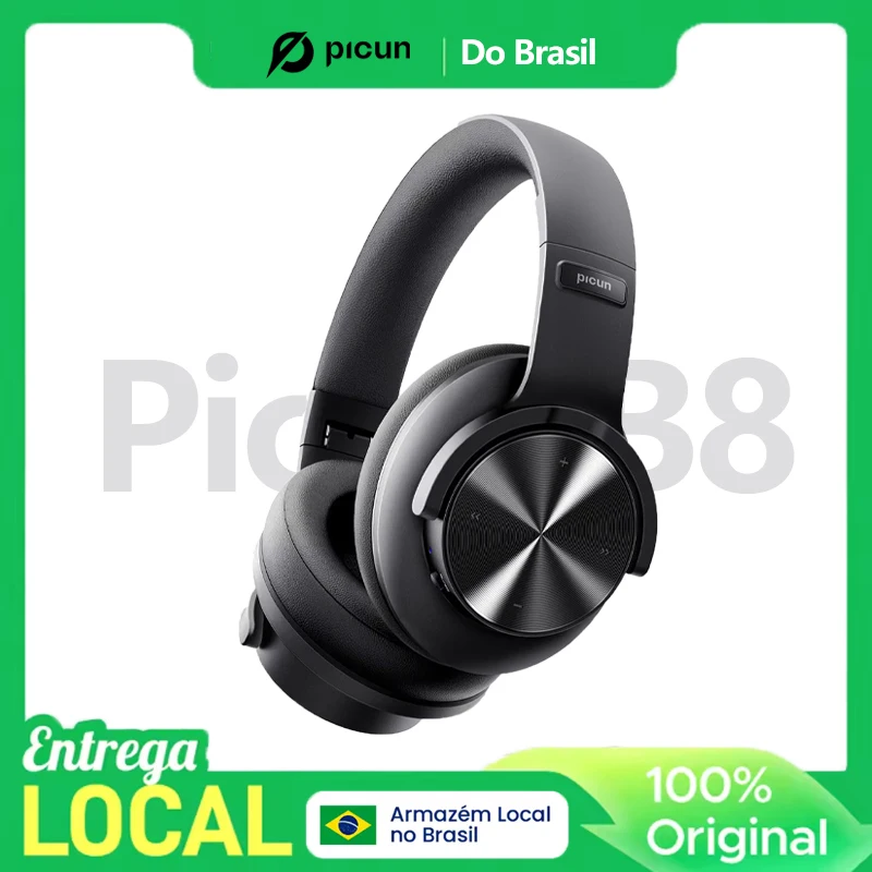 Picun b8 fones de ouvido bluetooth 120h playtime fone de ouvido sem fio bluetooth 3eq modo baixa latência chamadas mãos-livres sobre fones de ouvido