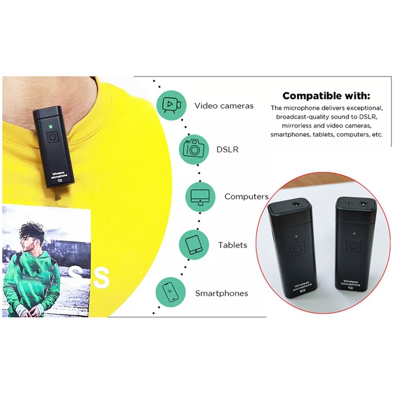 Зажим для радиоошейника UHF беспроводной зажим микрофона микрофон с