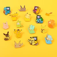 pokemon pikachu metal badges anime accessories metal badges pokemon gengar pokemon game lapel pin animal brooch kids gift