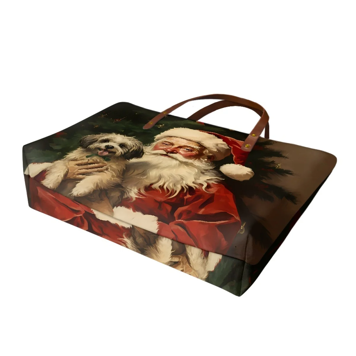 Noisydesigns Санта Клаус Ши Tzu собаки печати женщин Топ сумка сумки на плечо кошельки