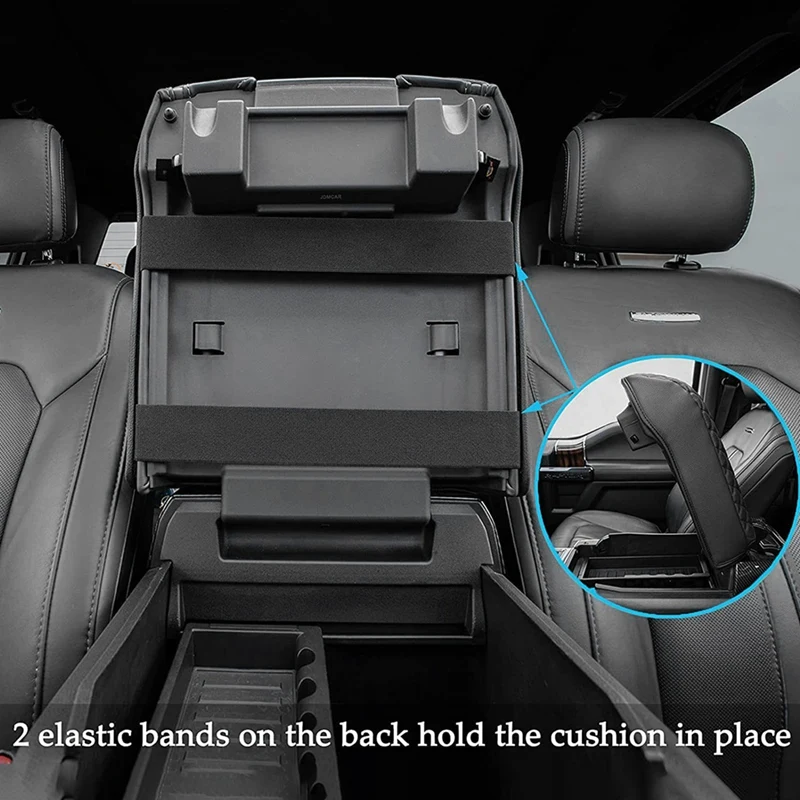 Чехол на центральную консоль из искусственной кожи для Ford F150 2015-2020/F250 F350 F450 и