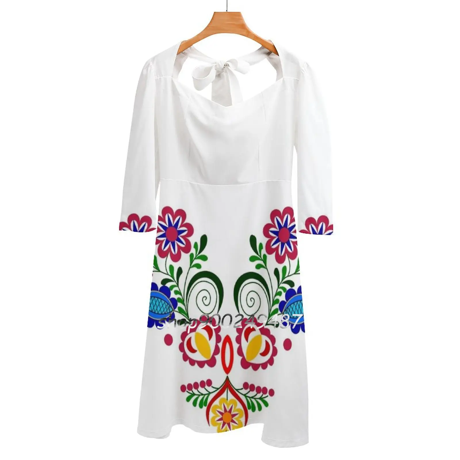 Разноцветные вечерние платья с орнаментом сексуальное платье средней длины