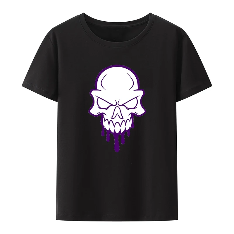 

Skull Head Bone Skeleton Cotton T-shirt Male Clothes for Men Tech Mens Shirts Y2k Graphic Tshirts Pride Valorant Camiseta Hombre