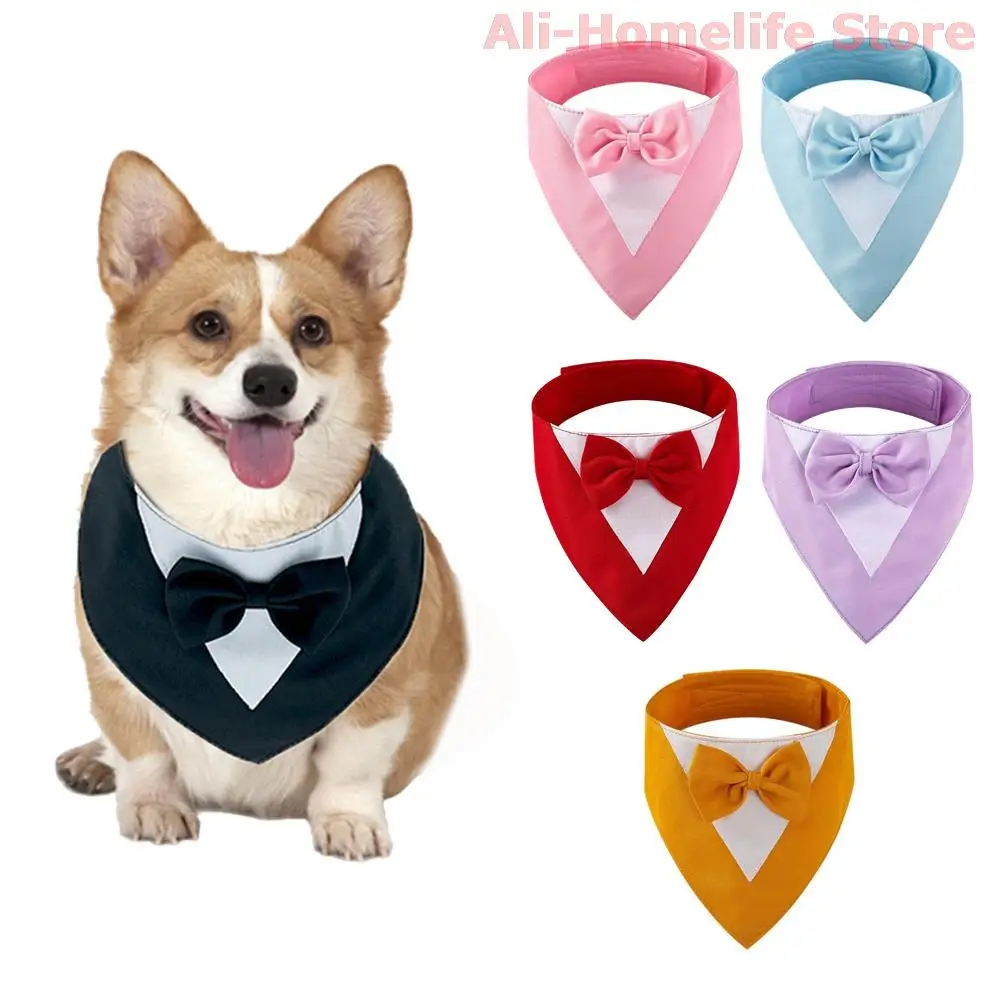 

Dog Neckerchief Bowtie Pet Wedding Collar Dog Triangle Bandana Scarf Pet Halloween Christmas Party Neckwear Neckdress Accessory