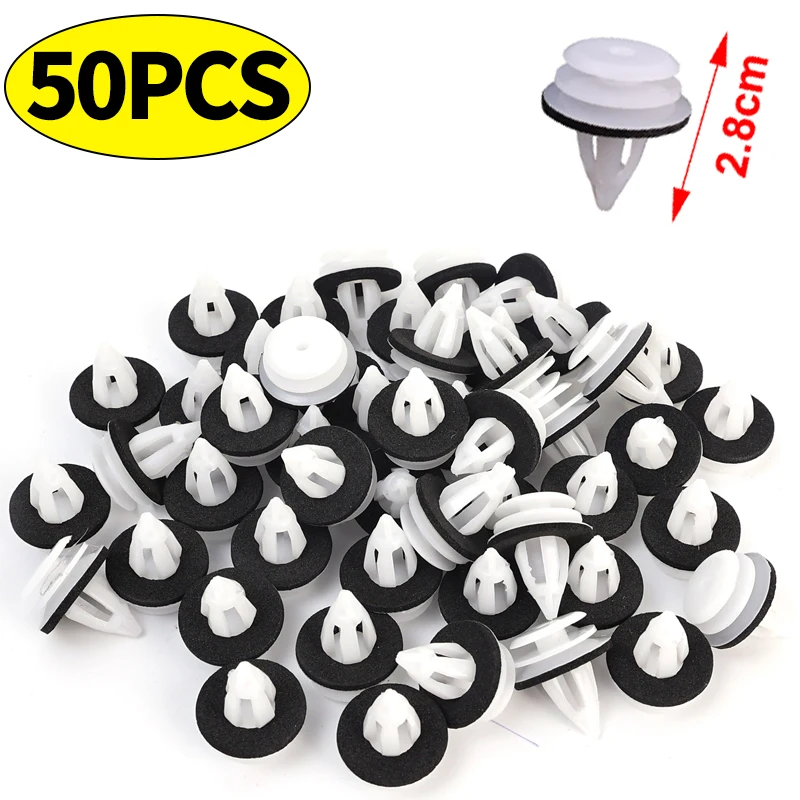 

50-100 шт., автозажимы для крепления, стопорные зажимы для дверной панели, бампер, салон автомобиля, винт для крыла, заклепка, крепеж, аксессуары