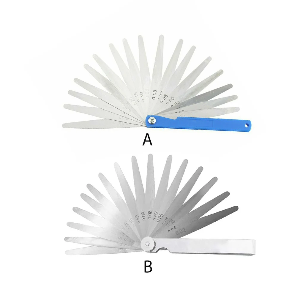 

Feeler Gauge Measurement Metric 0 02-1mm Filler Gage 360 Degree Steel Removable Foldable Valve Marked Working 100mm