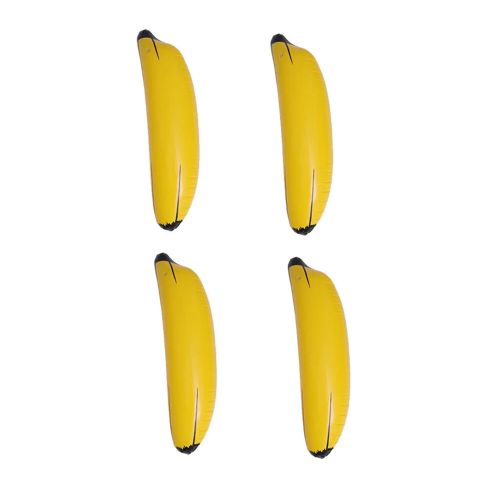 

4 Pcs Inflatable Toy Party Supplies Kid Beach Fruit Props Banana Educational Pvc Inflatable Child