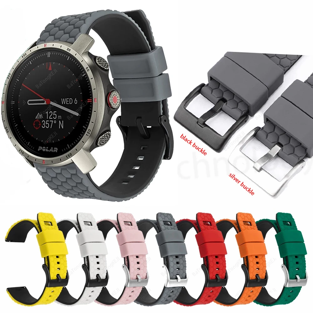 

Wristband Band For Polar Pacer/IGNITE 2/Unite Silicone Strap For POLAR Grit X Pro Titan/Vantage M2 Smartwatch Watchband Bracelet