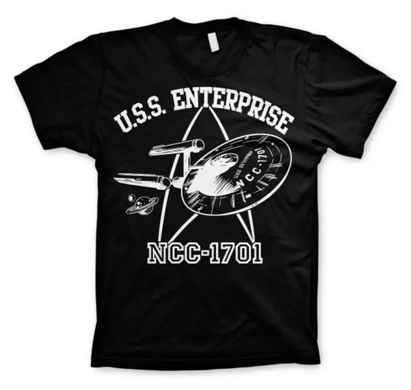 

Star Trek USS Enterprise NCC-1701 Captain Kirk offiziell Herren T-Shirt