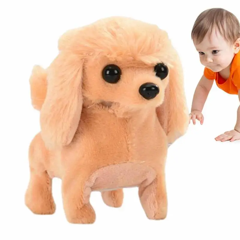 

Электрическая плюшевая имитация витрины, игрушки-пуделы со звуком, интересная игрушка для детей