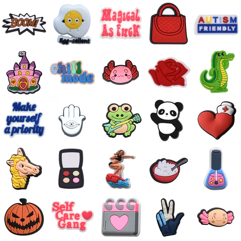 

Shoe Charms Wholesale Bulk Decorations for Crocs Packs Boy Para Pins Shoes Accessories Men Girl Women Charm Set Jeans Gifts Kids
