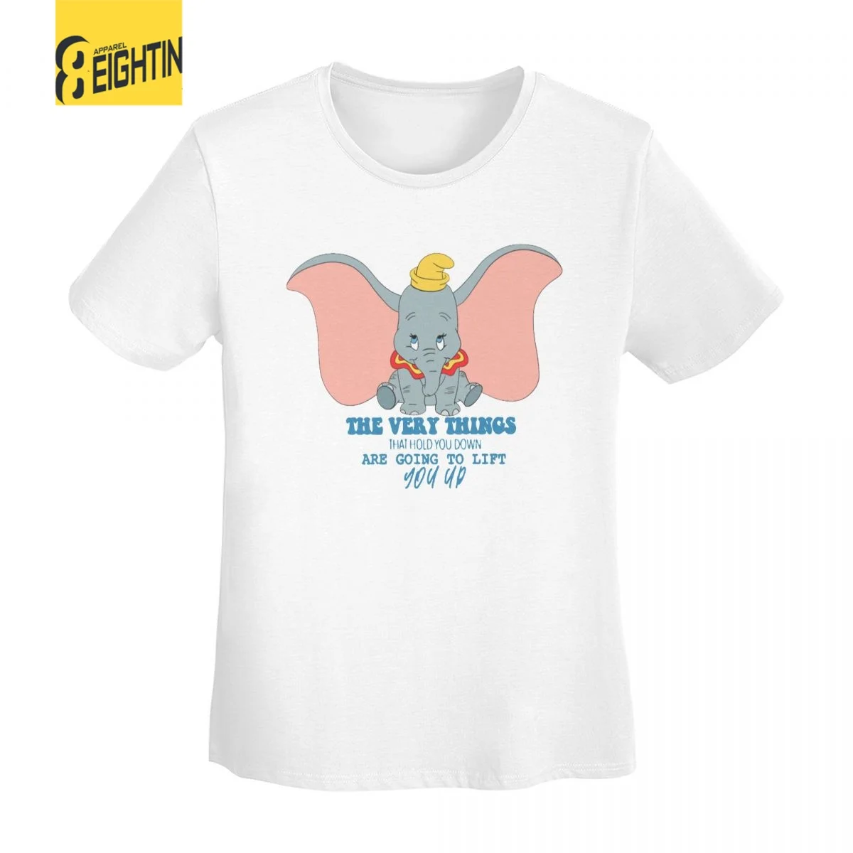 

Disney Clothing Dumbo Cartoon Cute Comics Women T-Shirt Short Sleeve Oversized Clothes Female Summer Tees