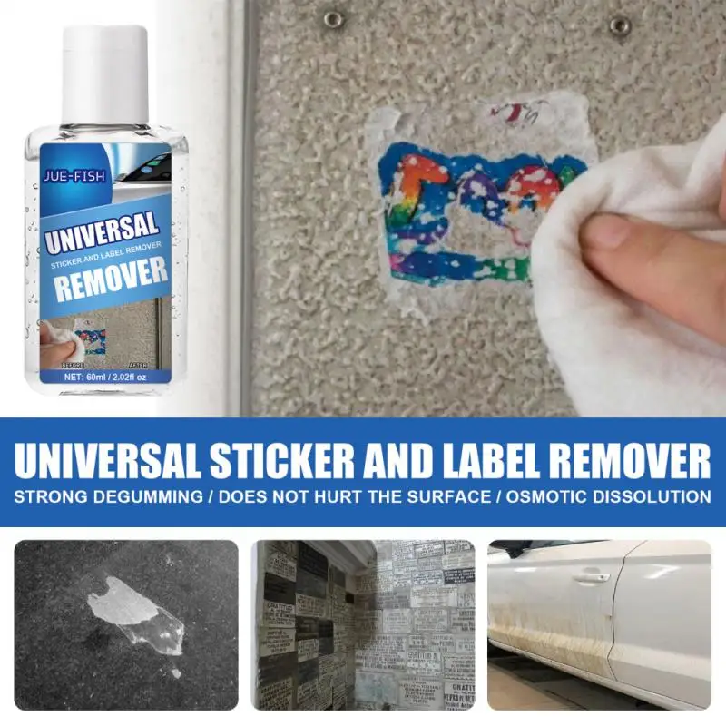 

Efficient Wall Sticker Glue Removal Quick Car Glass Label Cleaner 60ml Sticky Residue Remover Adhesive Glue Spray Wholesale 2023