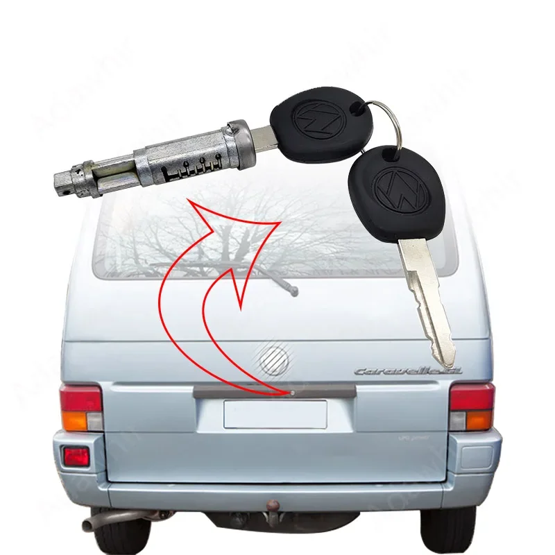 

Цилиндр замка задней двери автомобиля с 2 ключами для VW- Transporter T4 Caravelle 1990-2003 гг. 701829239