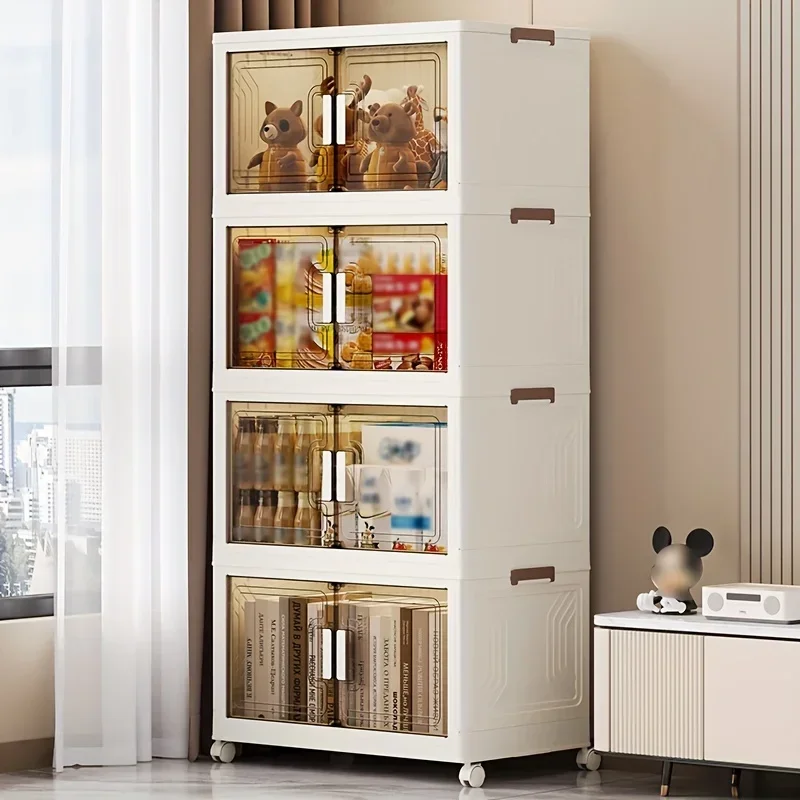 Складной ящик для хранения большой емкости многослойный органайзер шкафа с