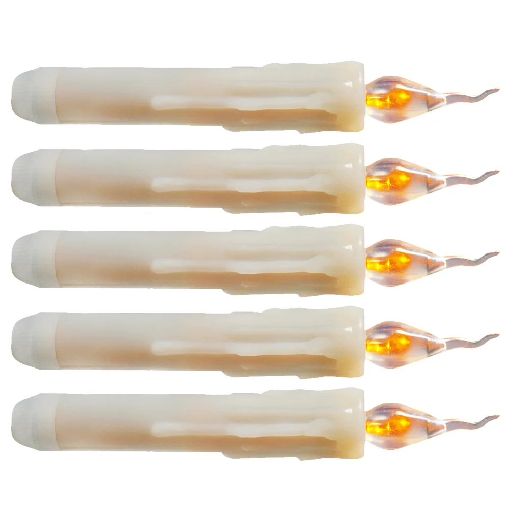

6 Pcs LED Tea Light Wedding Decorations Flameless Tea Lights LED Desk Lamps Stick Lights Electric Wedding Ornament