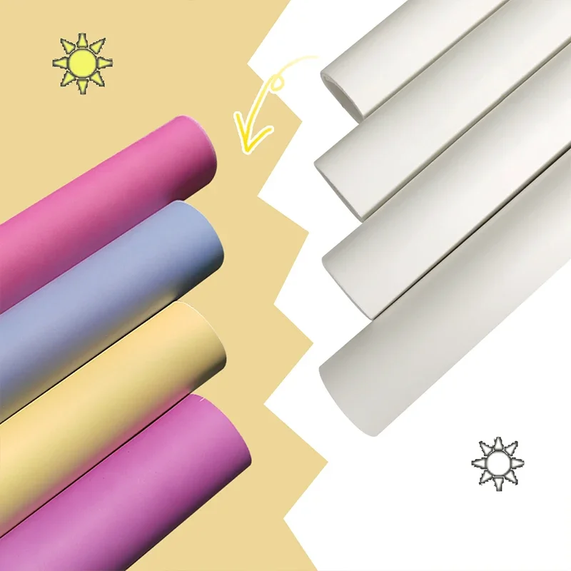 

Light Variation PU Faux Leather Discolored Synthetic Leather Fabric Roll For DIY Sewing Phone Case Hair Clip Bow Garment Craft