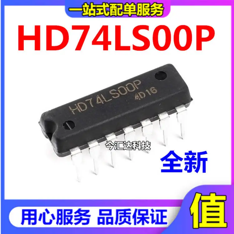 30 шт. Оригинальный Новый SN74LS00N HD74LS00P DIP14 2-входной четырехъядерный затвор NAND