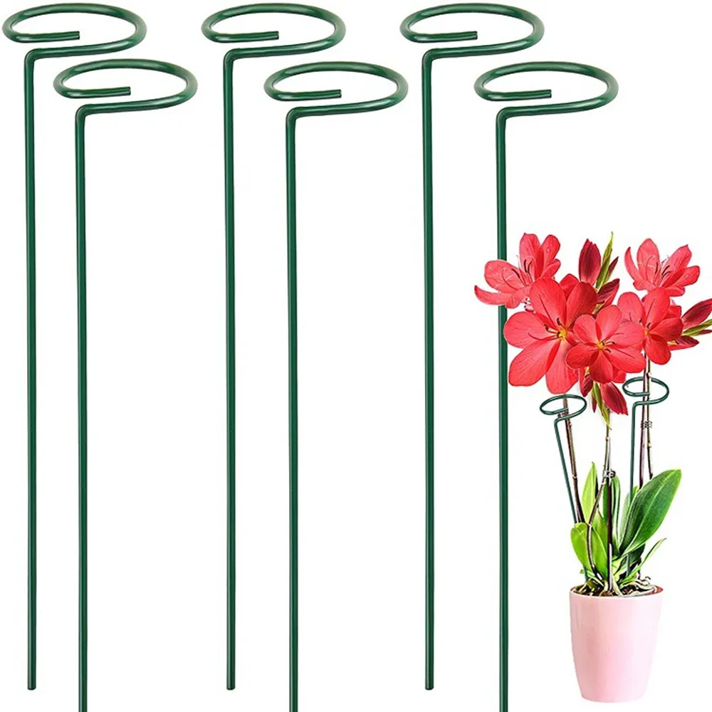 

10pcs Climbing Potted Plant Support Sticks Indoor Outdoor Trellis Sunflower Vegetables Stem Training Guide Racks