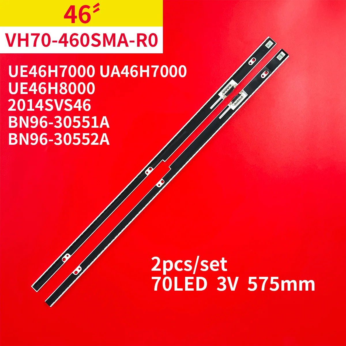 Светодиодная лента для подсветки телевизора Samsung 46 дюймов, 2 шт./1 комплект for Samsung 46
