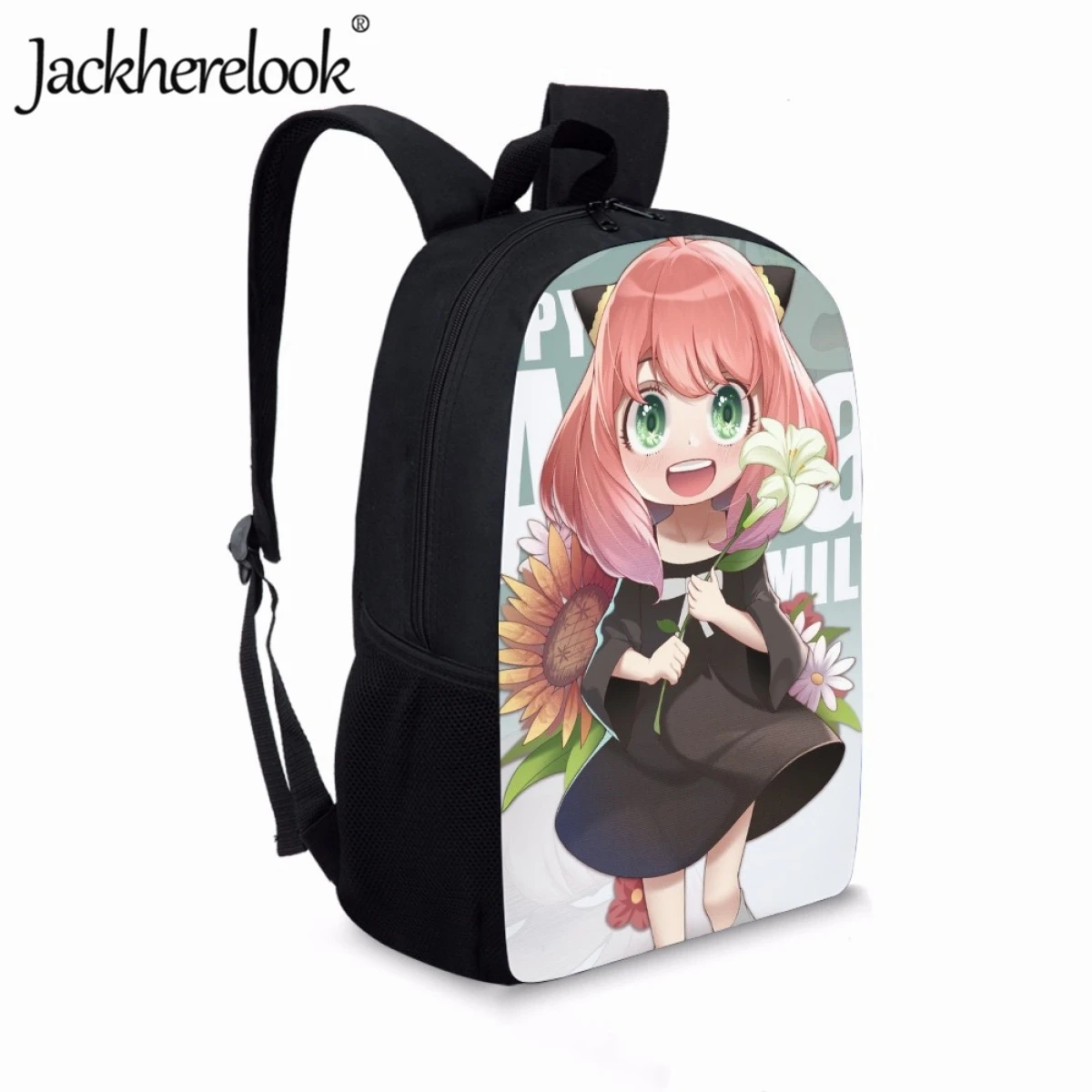 Jackherelook Anime Spy X Family Ania School Backpacks for Children School Bags Girls Travel Backpack Book Bags Kawaii Mochila